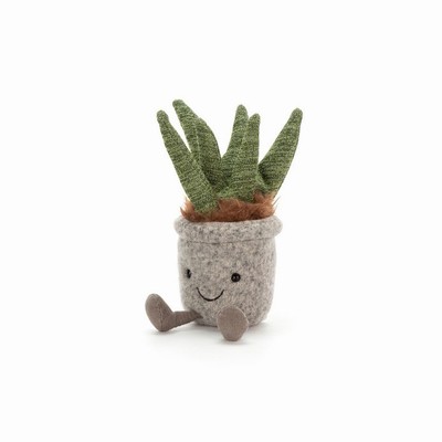 Jellycat Silly Succulent Aloe Australia | 037514OFT